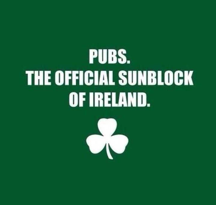 meme Pubs. The Official Sunblock Of Ireland.