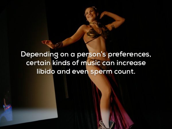 belly dancer as slave - Depending on a person's preferences, certain kinds of music can increase libido and even sperm count.