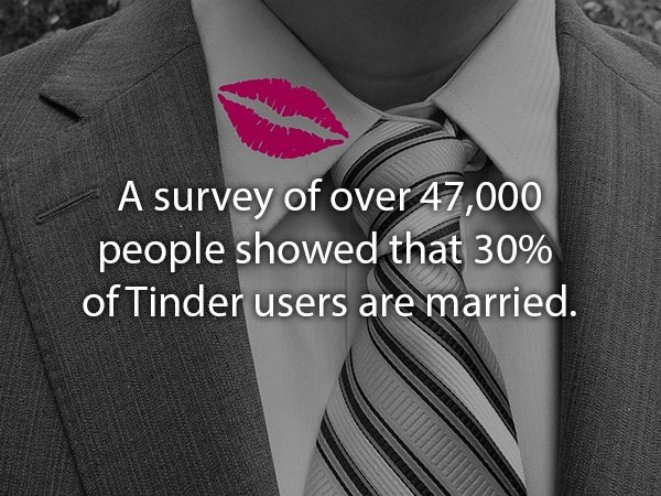 relationship memes of A survey of over 47,000 people showed that 30% of Tinder users are married.