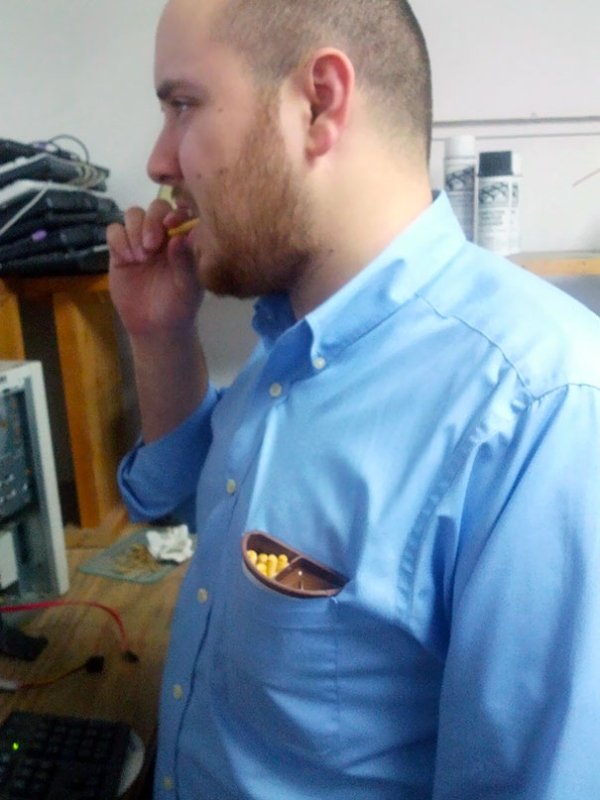 cigarettes in shirt pocket