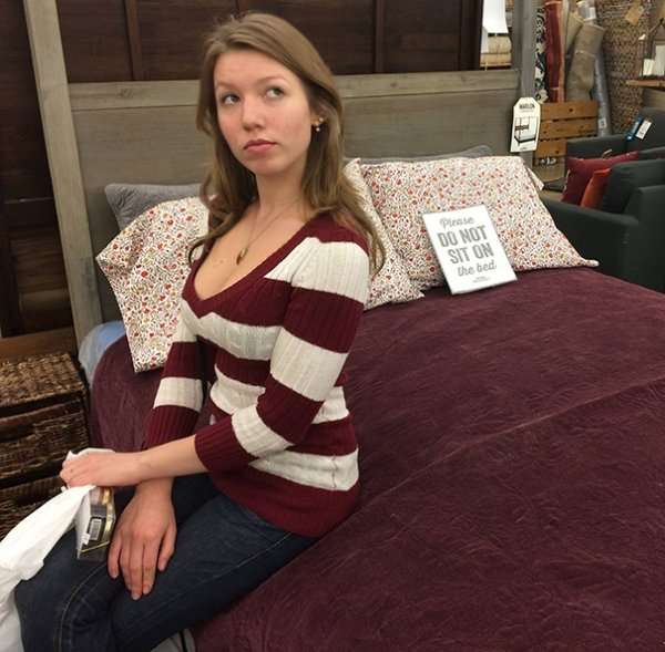 badass shoulder - Please Do Not Sit On the bed