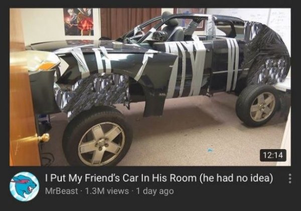 tire - I Put My Friend's Car In His Room he had no idea MrBeast. 1.3M views. 1 day ago