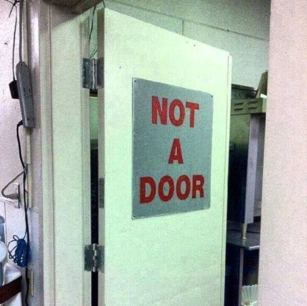 obvious signs - Not Door