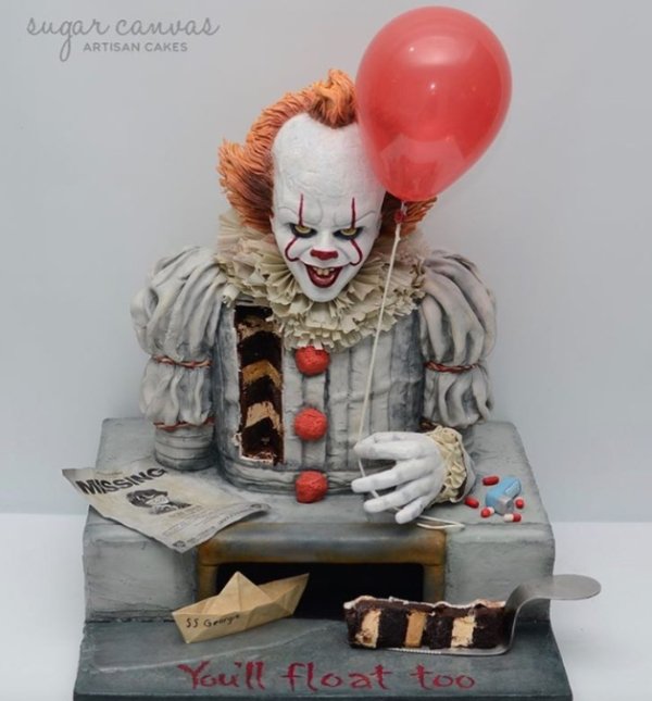 torta de pennywise - lugar canvas Artisan Cakes Ss Gerry You'll float too