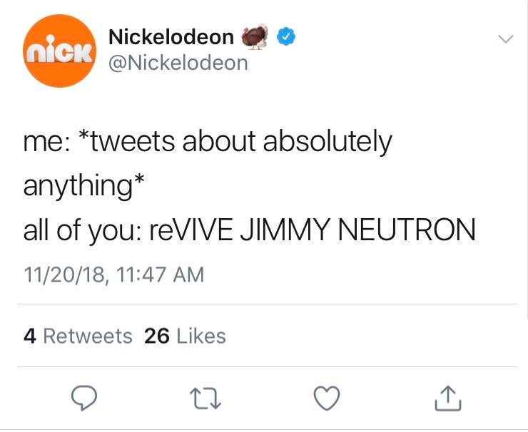 big time rush boyfriend - Nick Nickelodeon me tweets about absolutely anything all of you reVIVE Jimmy Neutron 112018, 4 26