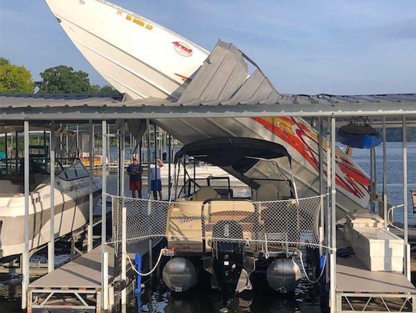 boat through roof lake of the ozarks