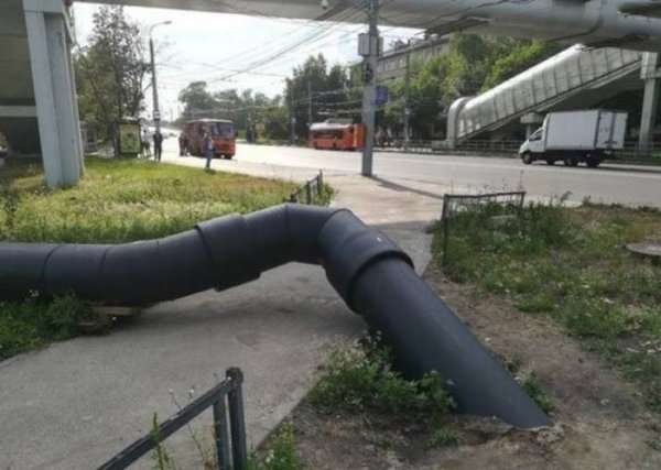 construction fail pipe
