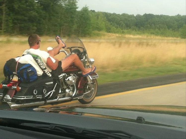 funny motorcycle people
