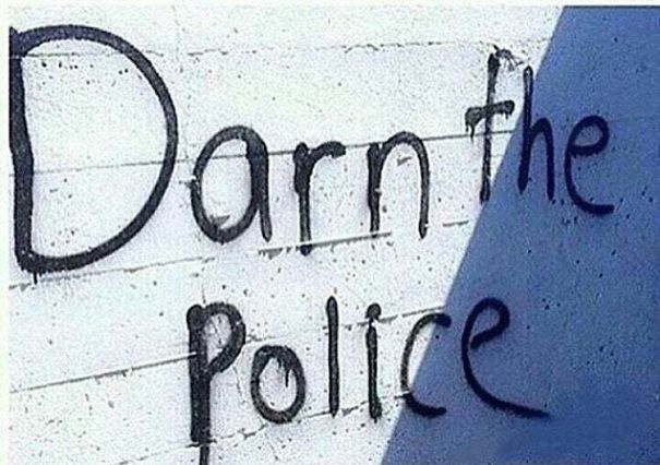 canadian graffiti darn the police - Darn the police