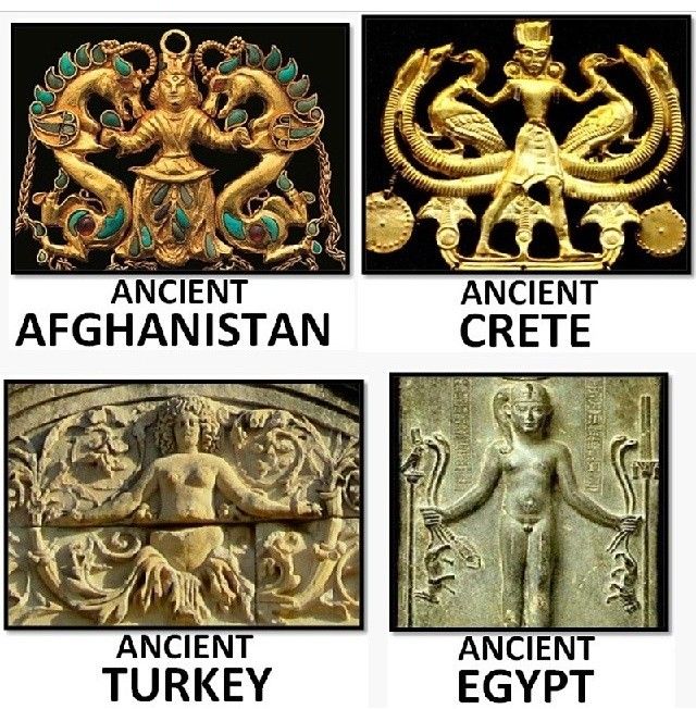 Strangely, these 4 different cultures all had the same figure revered in their religion, under different names.