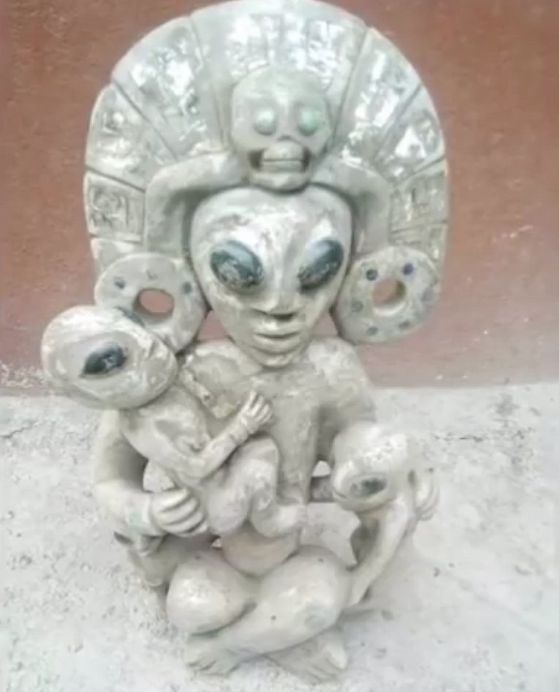 BONUS: a figurine found in a cave in Mexico.