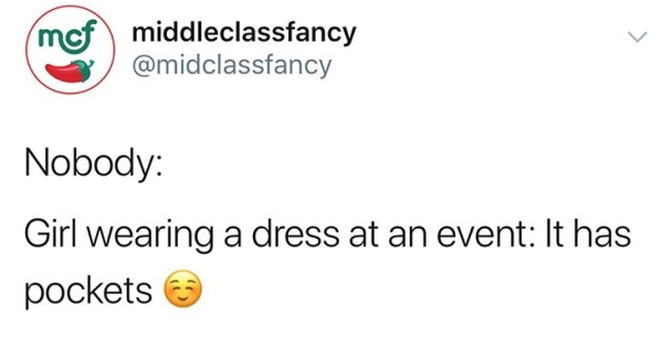 mof middleclassfancy Nobody Girl wearing a dress at an event It has pockets 3