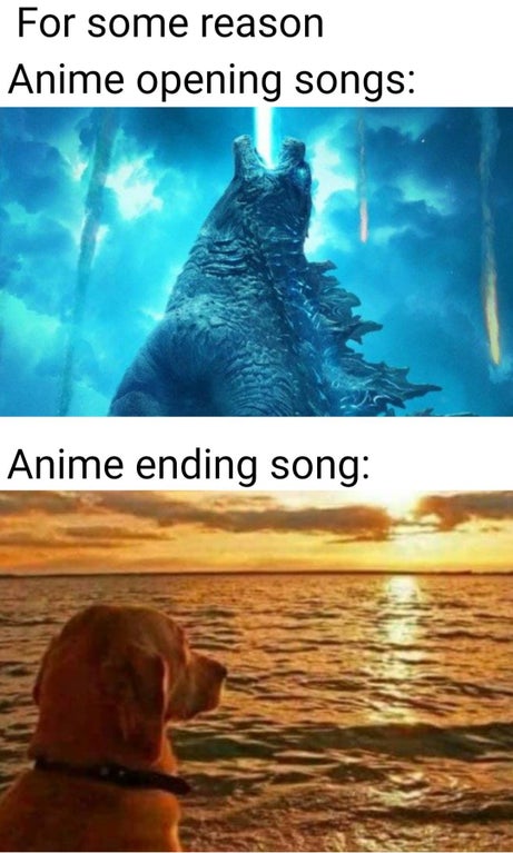 godzilla king of monster - For some reason Anime opening songs Anime ending song