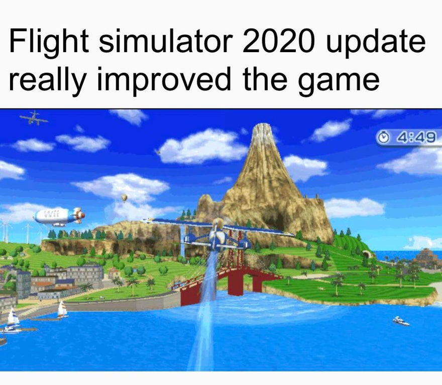 wii sports resort plane - Flight simulator 2020 update really improved the game