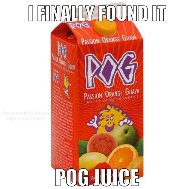 pog juice - I Finally Found It Passion Orange Guava Wg Passion Orange Guava Triple Fruit Beverage From Concentrate In potom som Pog Juice