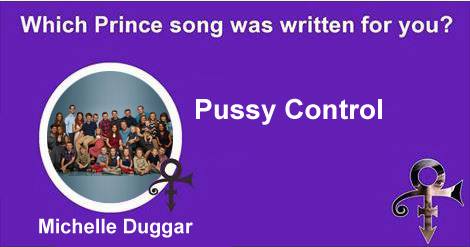 Which Prince song was written for Michelle Duggar?