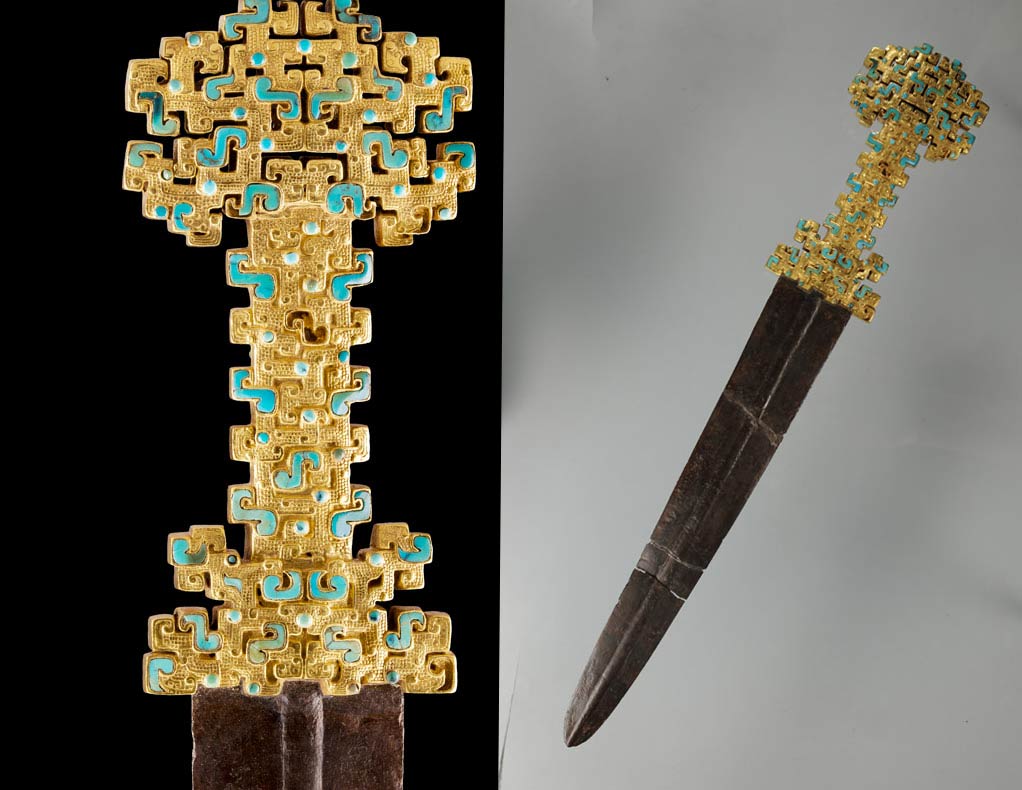 Chinese  Qin  Sword with Gold Openwork Handle 770476 B.C.