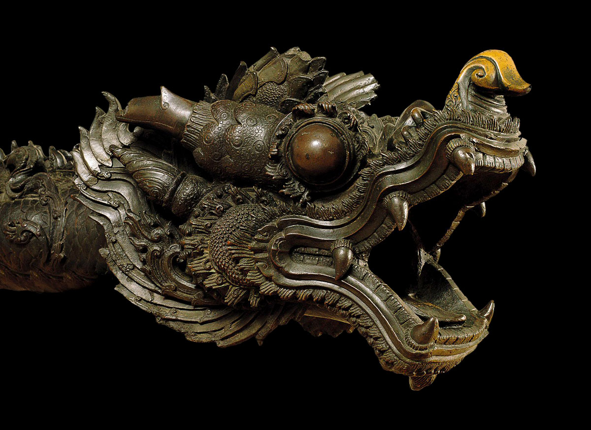 Burmese bronze 'dragon' cannon, 1790