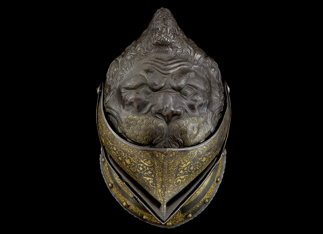 Top of the Lion Armour's helmet. 16th century, France.