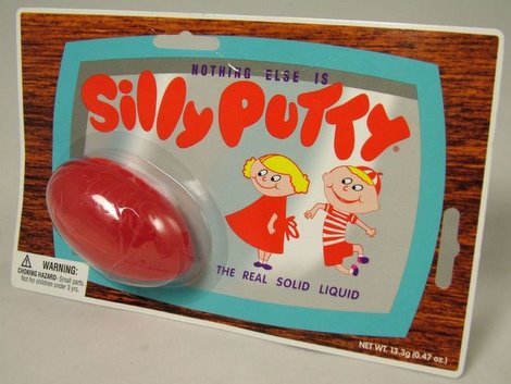 silly putty from the 70s - Nothing Else Is | Warning Con The Real Solid Liquid Net Wt. 13.30 10.47 oz