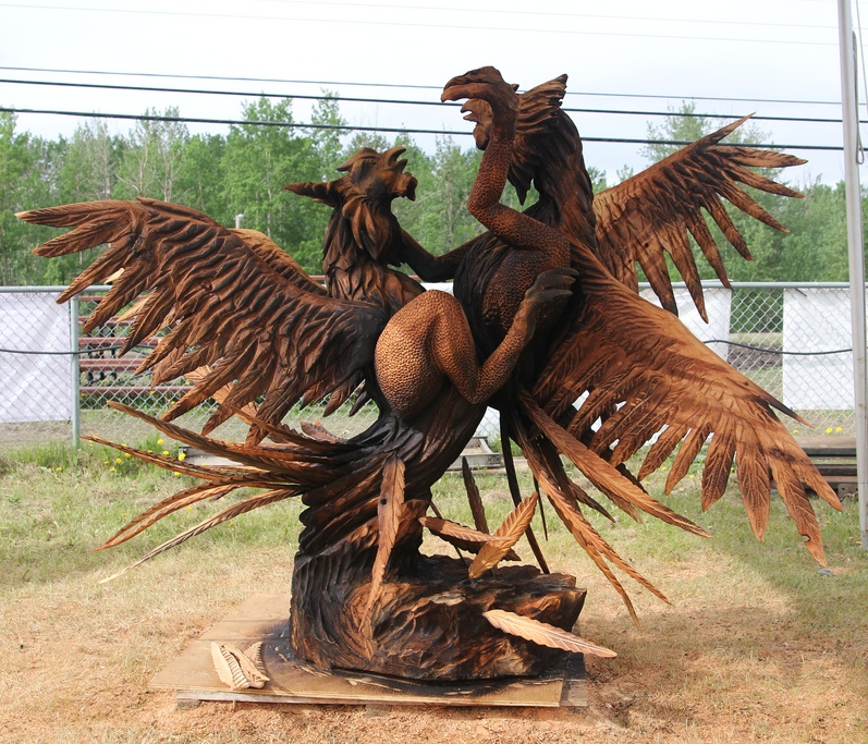 amazing wooden sculpture