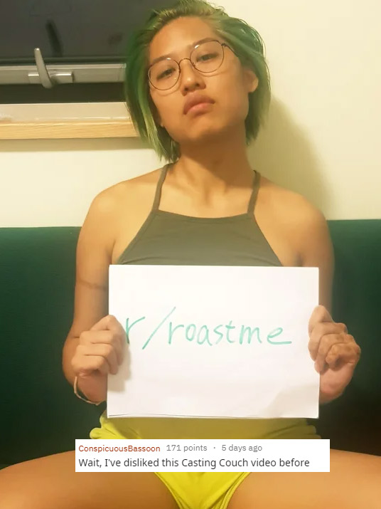 funny roasts -shoulder - A roastme ConspicuousBassoon 171 points. 5 days ago Wait, I've disd this Casting Couch video before