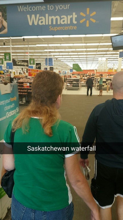 trashy people - walmart mullet meme - Welcome to your Walmart Supercentre George. che Gays Saskatchewan waterfall