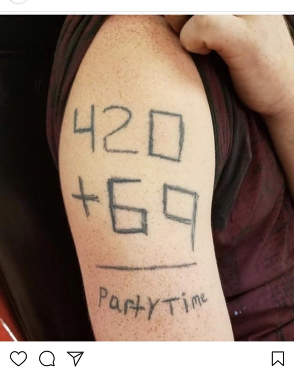 trashy people - funny tattoos - 120 69 Party Time Ado