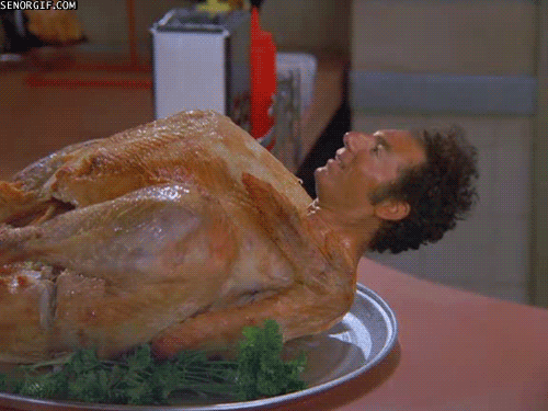 thanksgiving memes - turkey kramer gif - Senorgif.Com