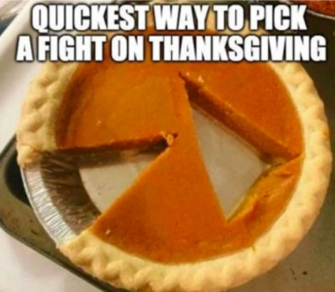 thanksgiving memes - nervous cat - Quickest Way To Pick A Fight On Thanksgiving