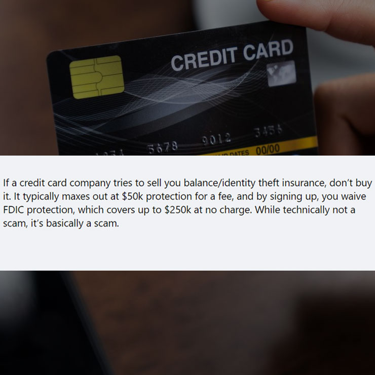 people exposing company secrest - eurocrem blok - Credit Card 5678 Dates 0000 If a credit card company tries to sell you balanceidentity theft insurance, don't buy it. It typically maxes out at $50k protection for a fee, and by signing up, you waive Fdic 