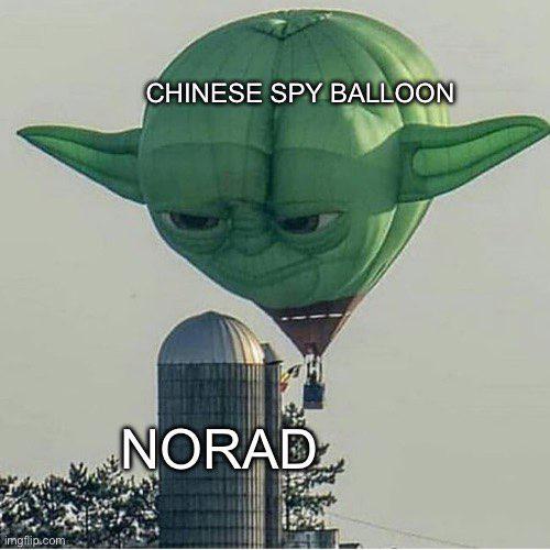 Chinese spy balloon memes - water tower meme - imgflip.com Chinese Spy Balloon Norad
