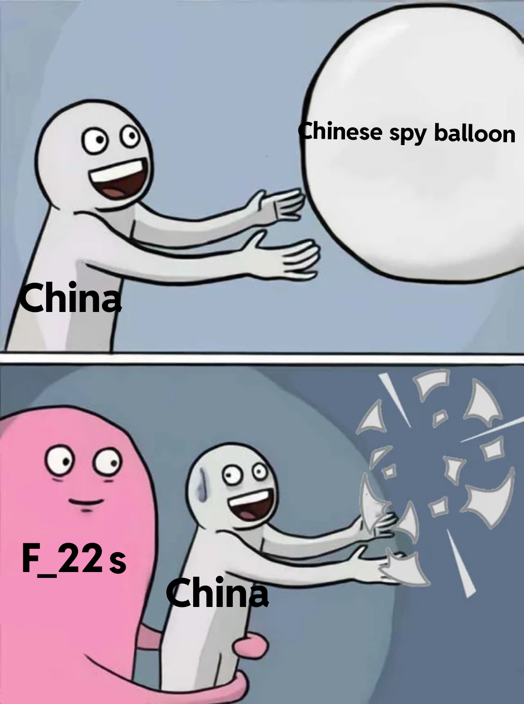 Chinese spy balloon memes - Meme - China F_22s China Chinese spy balloon 3