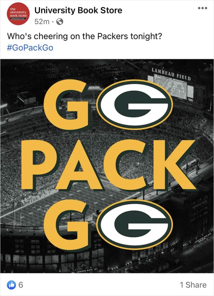 If only there was a letter besides "O" that the Packers G logo could replace.