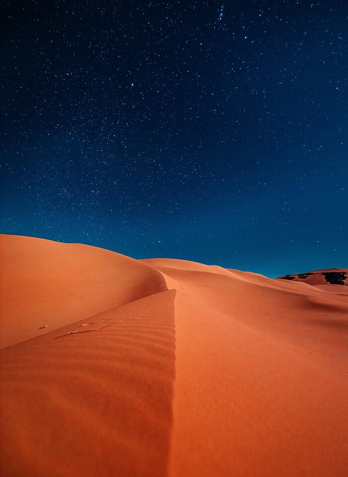 The night sky of the Algerian Sahara is incredible.