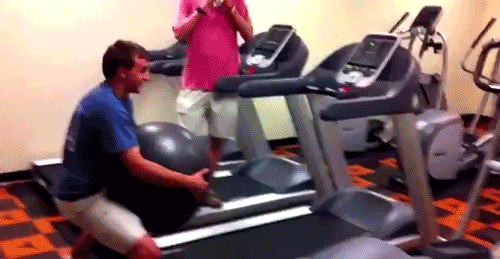 funny treadmill fail