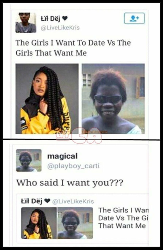 funny crush tweets - Lil Dej The Girls I Want To Date Vs The Girls That Want Me magical Who said I want you??? Lit Dj The Girls I Wan Date Vs The Gi That Want Me