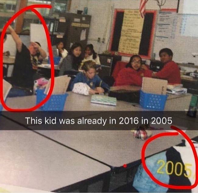 dab in 2005 - This kid was already in 2016 in 2005 200.