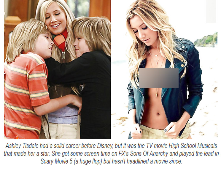 suite life of zack and cody ashley tisdale - Ashley Tisdale had a solid career before Disney, but it was the Tv movie High School Musicals that made her a star. She got some screen time on Fx's Sons Of Anarchy and played the lead in Scary Movie 5 a huge f