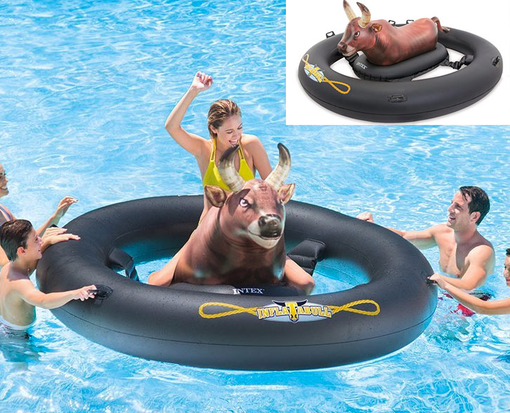 Add a little bit of entertainment to the pool with an Inflatable Bull Pool Float - $39.99  Get it <a href="https://amzn.to/2yw5gWE" target="_blank" rel="nofollow"><font color="red"><b>HERE</font></b></a>