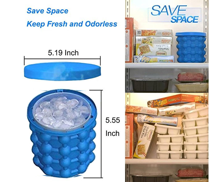 Get rid of those space-wasting traditional styled Ice Trays and join the 21st century with the Space Saving Ice Cube Maker - $8.99  Get it <a href="https://amzn.to/2tez6d0" target="_blank" rel="nofollow"><font color="red"><b>HERE</font></b></a>