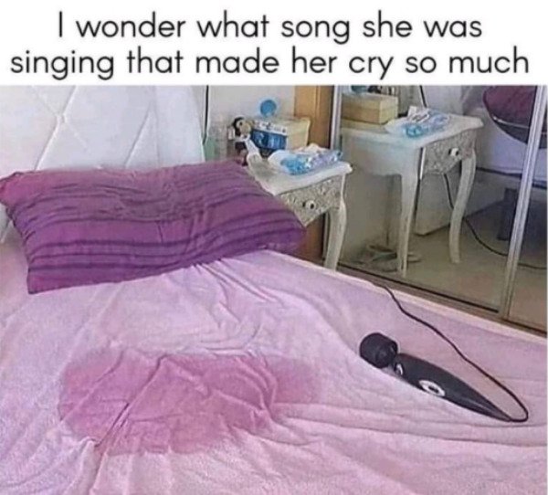 spicy sex memes - wonder what song she was singing - I wonder what song she was singing that made her cry so much