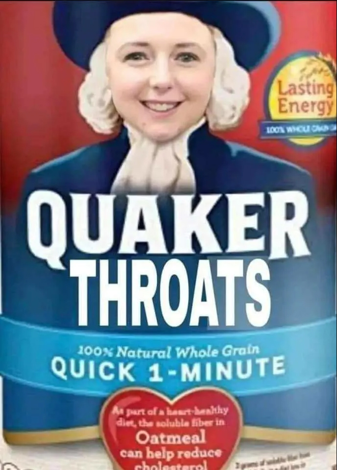 maegan hall - megan hall train memes - quaker oats - Lasting Energy 100% Wholt Omn Quaker Throats 100% Natural Whole Grain Quick 1Minute As part of a heart healthy diet, the soluble fiber in Oatmeal can help reduce cholesterol of the