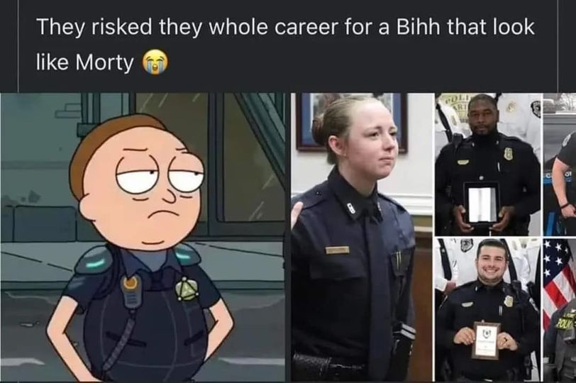 maegan hall - megan hall train memes - security - They risked they whole career for a Bihh that look Morty D' Dhl Poli Ari C Polk