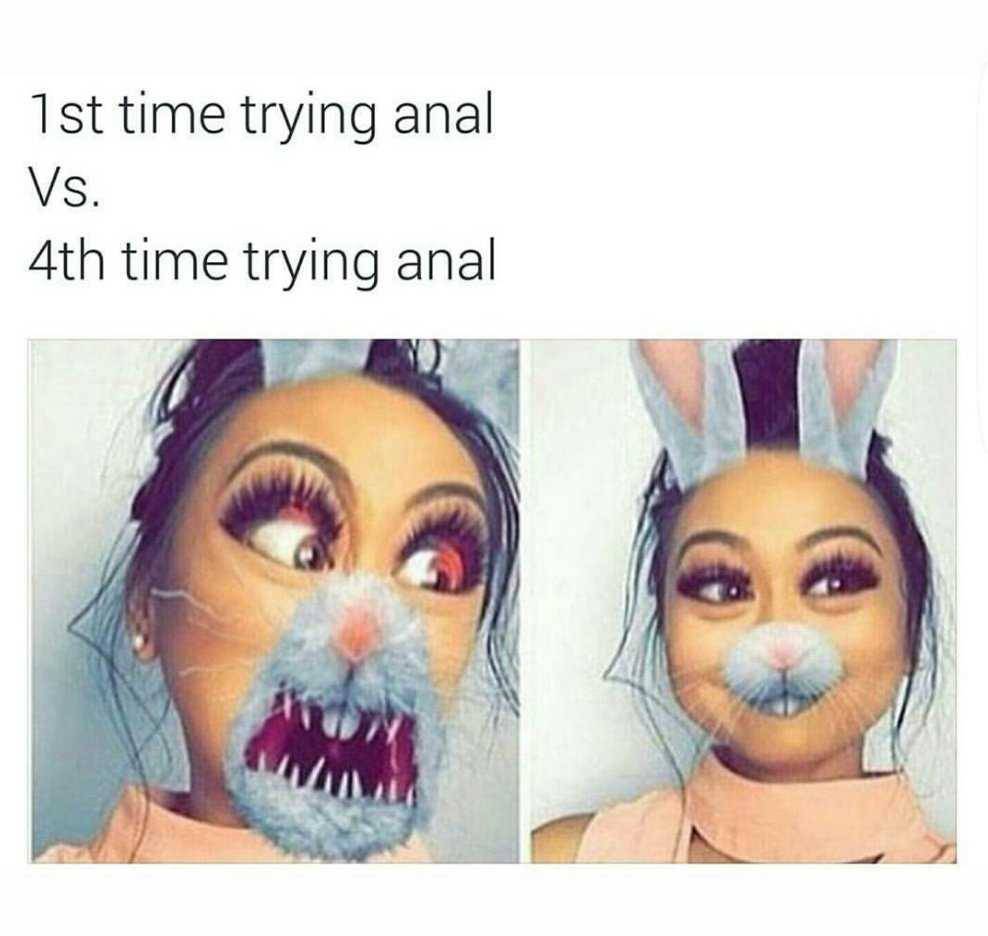 spicy sex memes - 1st time trying anal Vs. 4th time trying anal