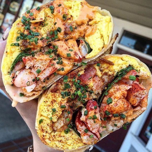 cool random pics - slapfish lobster breakfast burrito