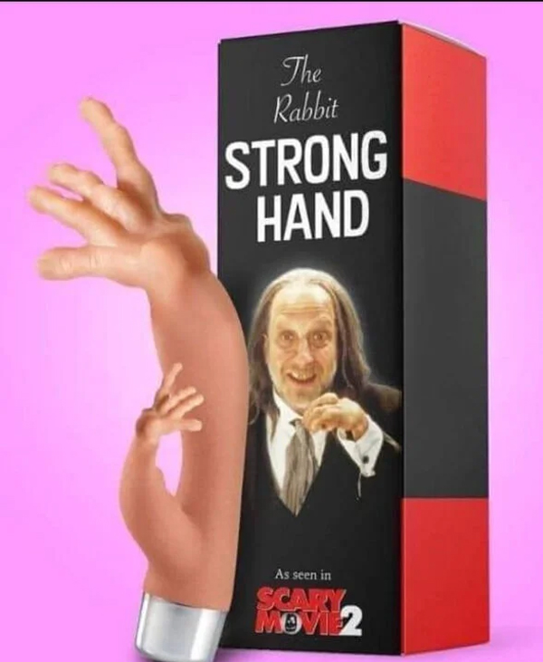 spicy memes - strong hand rabbit - The Rabbit Strong Hand As seen in Scary MOVIE2
