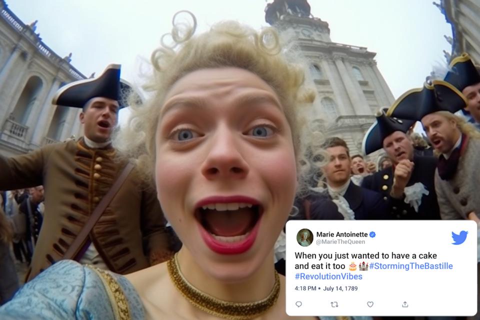 famous selfies from history - smile - uncon Marie Antoinette The Queen When you just wanted to have a cake and eat it too TheBastille . 13