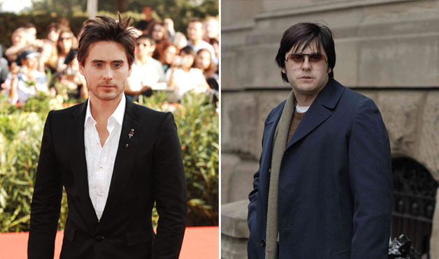 Jared Leto—Chapter 27 (The normally buff and hunky Leto packed on the pounds to play John Lennon assassin Mark David Chapman. Rumor has it he forced himself to eat mostly unhealthy foods, including lots of ice cream, in order to gain close to 67 pounds. By the end of filming he has said it became difficult for him to even walk to the set due to the pain caused by the sudden weight gain.)