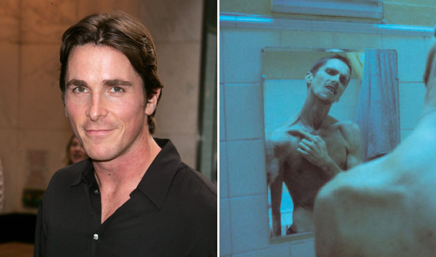 Christian Bale—The Machinist (The handsome Brit normally weighs around 185 pounds, but dropped a shocking 63 pounds to play insomniac Trevor Reznik. Bale has said he eliminated almost all foods (according to People, he subsisted on coffee, cigarettes and an apple a day) and ended up shedding over 20 pounds more than was required.)